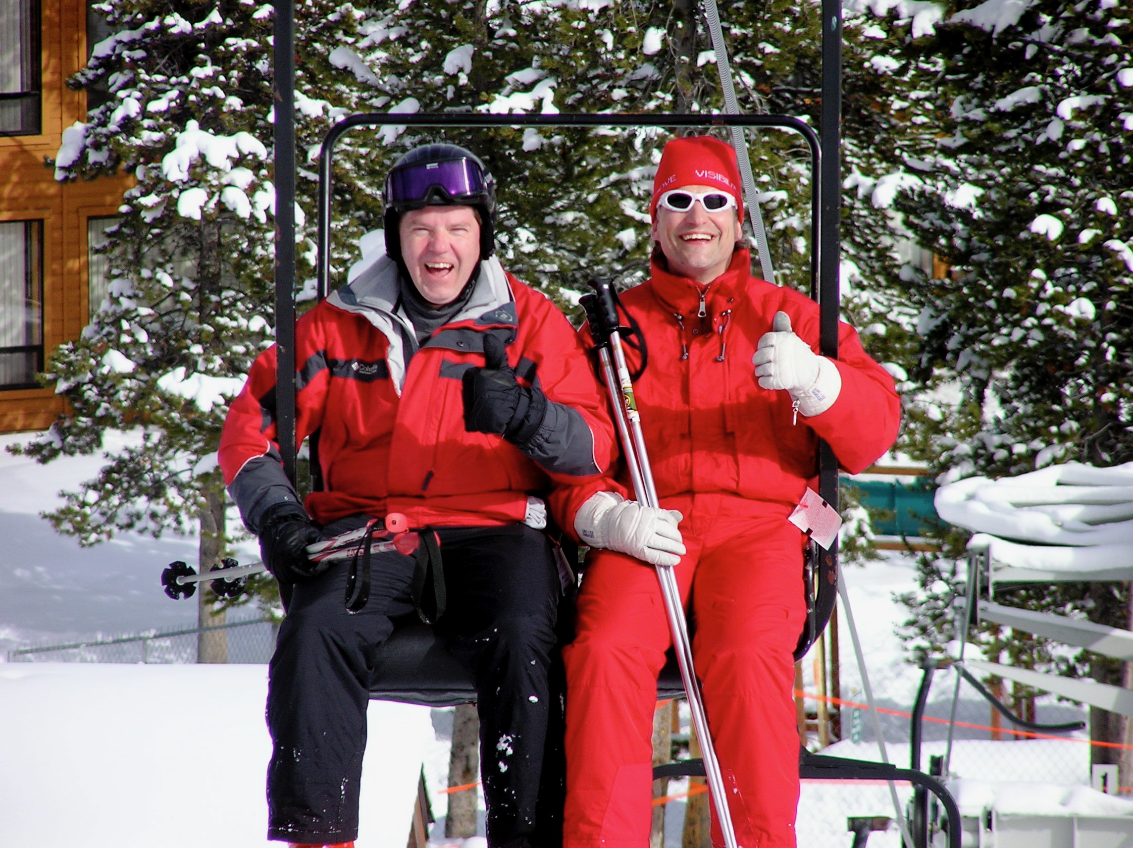 Wolfgang and Rene on lift WWND
